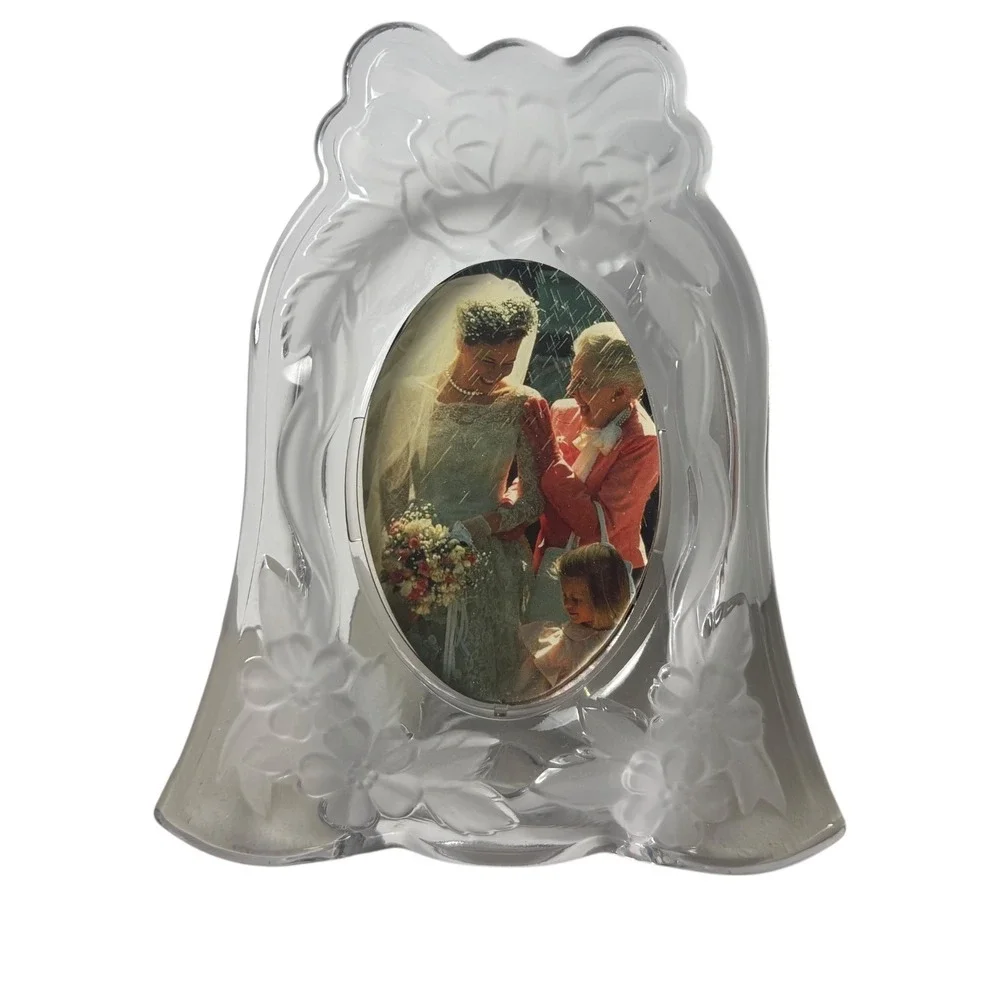 Studio‎ Nova Love's Bouquet Bell Frame Glass Made In Japan Oval Picture 4x3